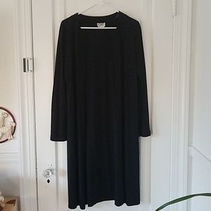 Clio large vintage black open cardigan